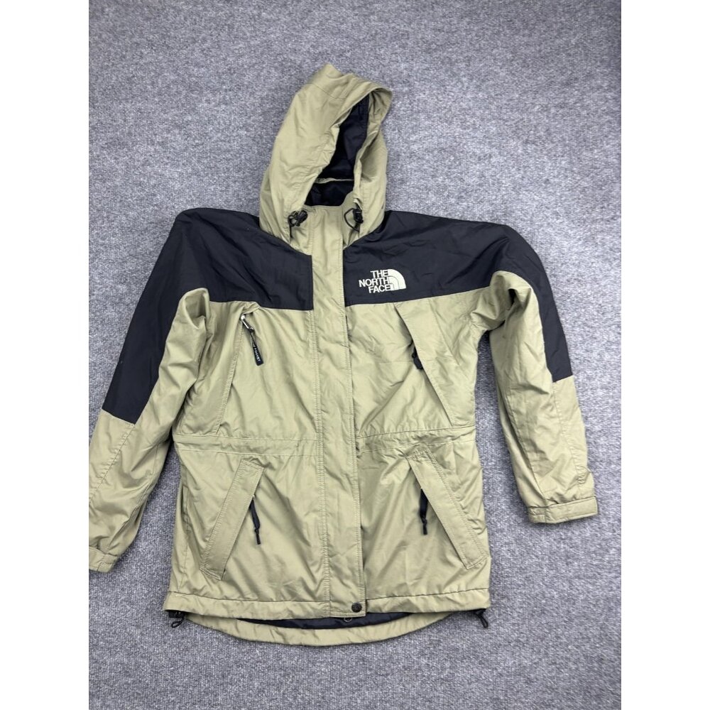 The North Face‎ Jacket Womens Extra Small Green Black Hooded Outdoor Coat
